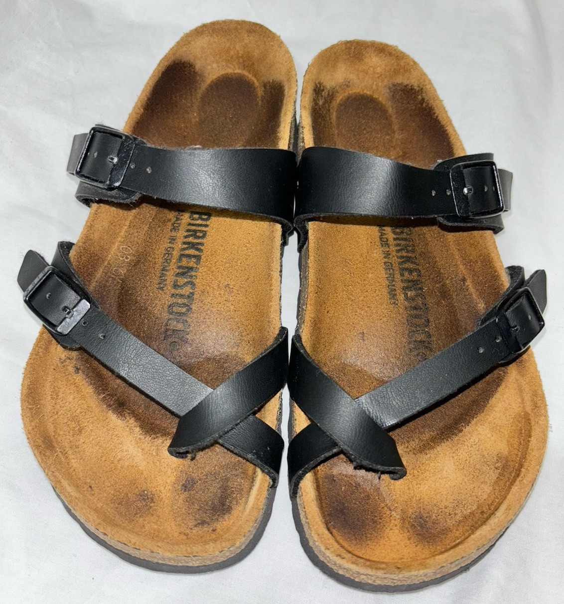 Birkenstock Mayari Dark Brown Toe Loop Sandals Shoes Womens US 5 / EU 36 Wide