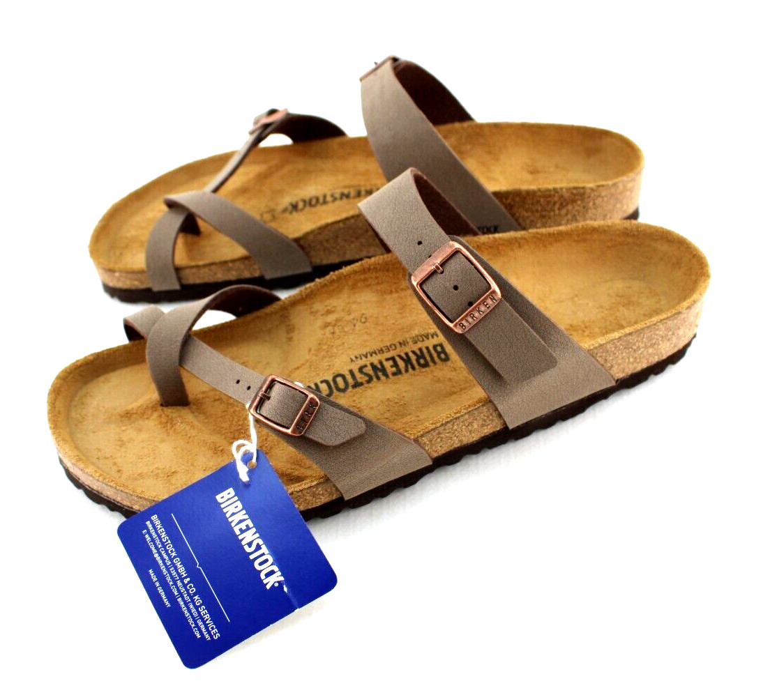 New BIRKENSTOCK Mayari Size 11 Regular Brown Leather Women’s Sandals MSRP $130