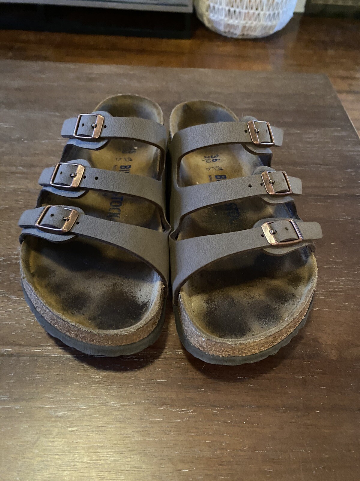 BIRKENSTOCK Florida Leather Soft Footbed Shoes Sandals Women’s Size US 5 EU 36 R