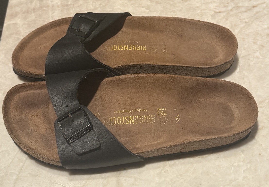 Birkenstock Madrid Women’s Size 10 US 41 EU Black Birko-Flor Sandal Narrow