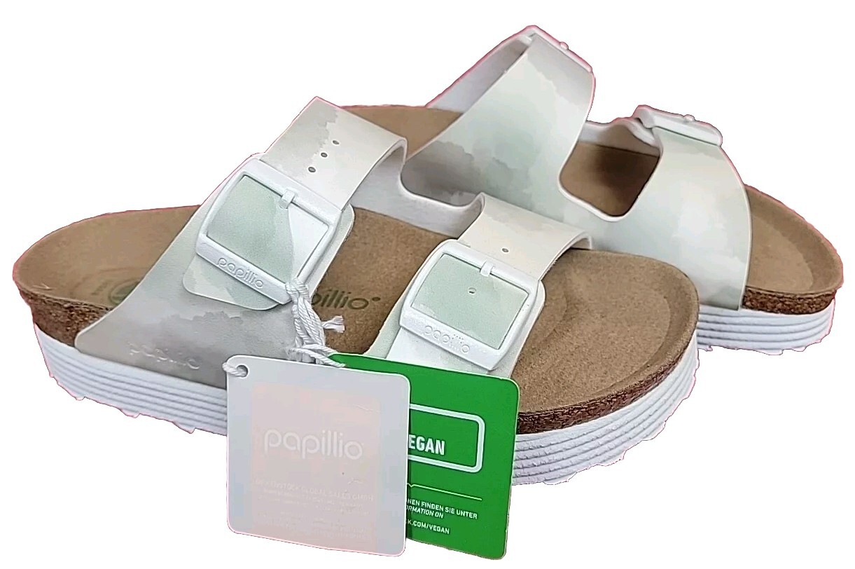 NEW NIB Birkenstock PAPILLIO VEGAN Arizona Grooved SANDAL MEN’S 6 WOMEN’S 8