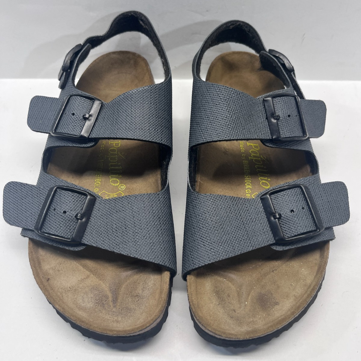 Birkenstock Papillio Sandals Gray Size EU 39 Milano Slingback Buckle