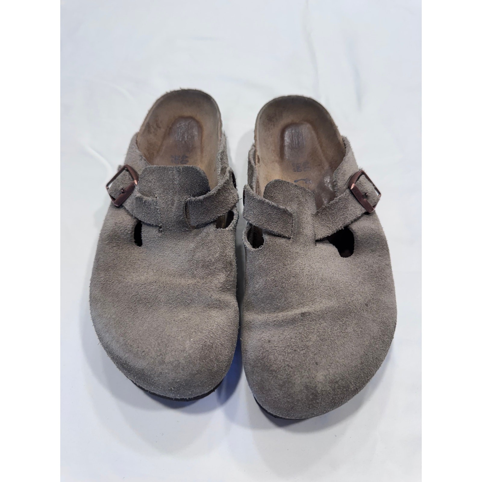 Birkenstock Boston Soft Footbed Suede Leather Clog Men’s 40EU/9-9.5US Pure Sage