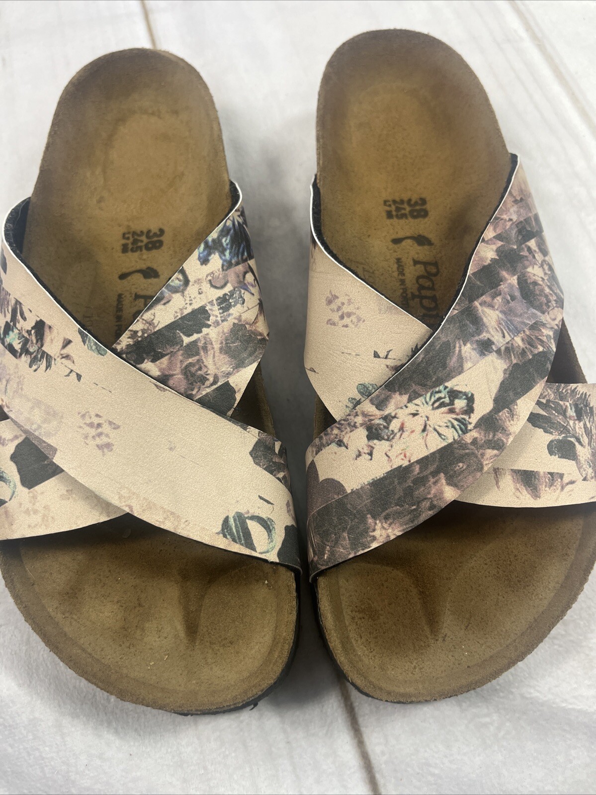 Birkenstock Papillio Daytona Sandal Floral Size 7 Lke New Never Worn