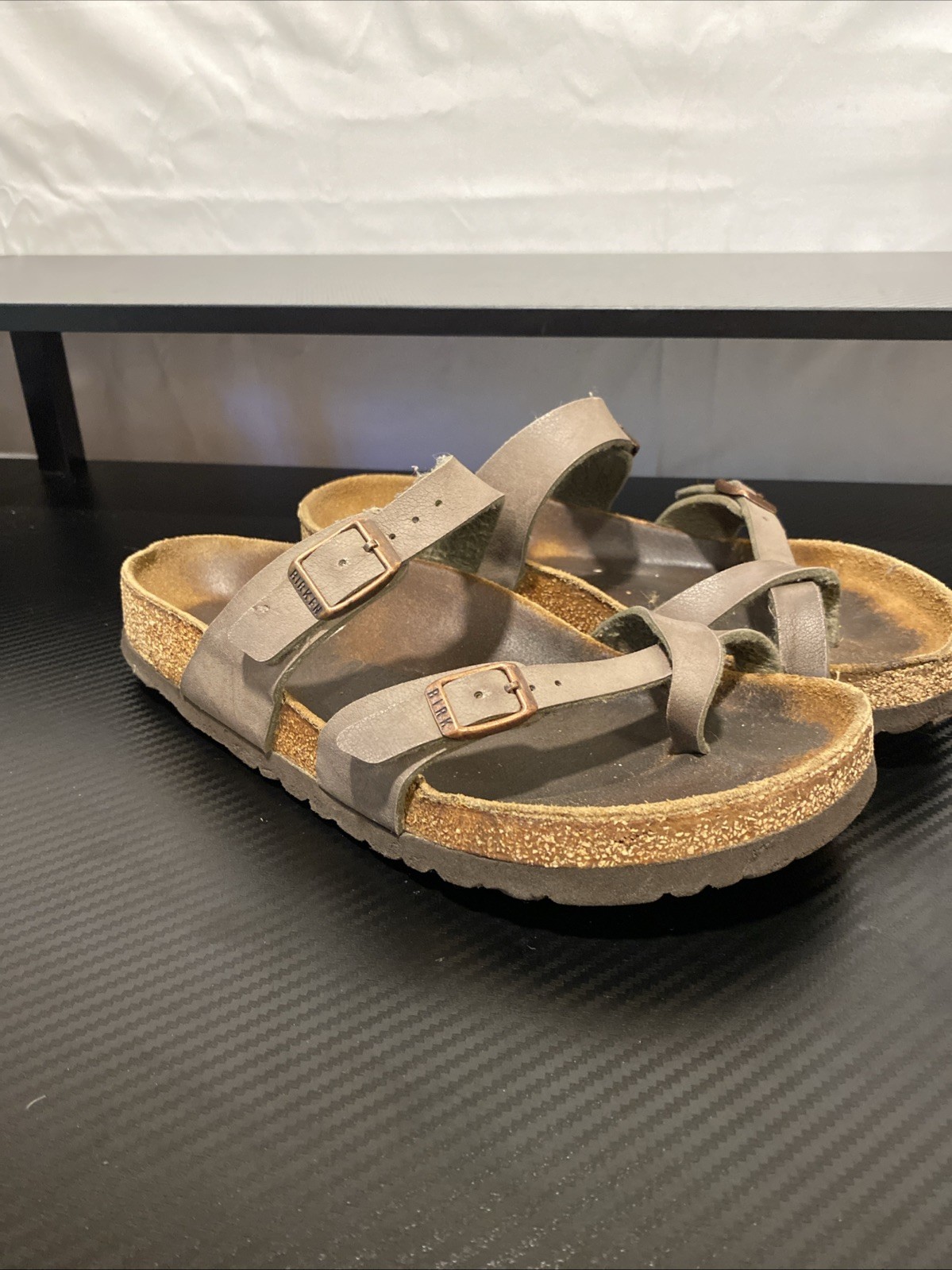 Birkenstock Mayari Birko-Flor Sandal, Brown, Size 38EU 7-7.5.5 US