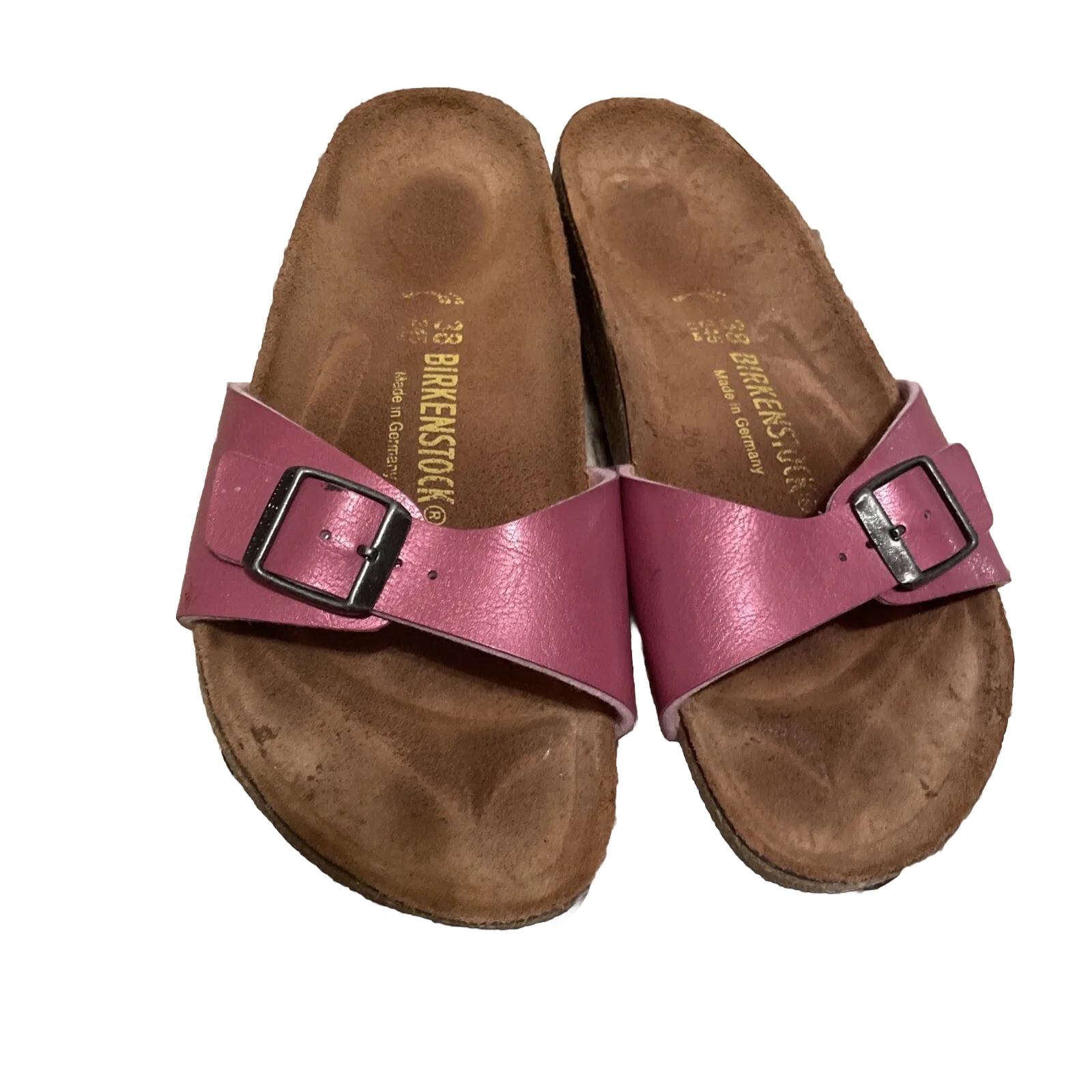 Birkenstock Madrid Women’s Size 7 (EU38)N Patent Pink Birko-Flor Sandals S1-1522