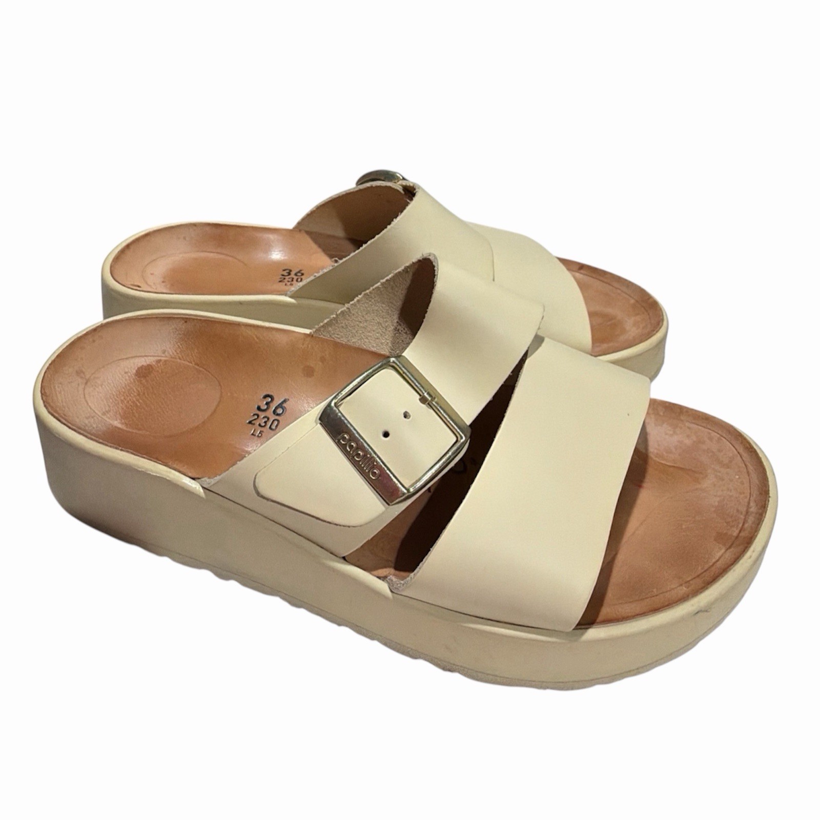 Birkenstock Papillio Almina Ecru Sandal Size Women’s Size 36