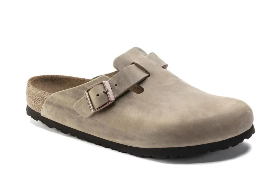 Birkenstock Boston Tobacco Brown Leather SoftFootbed Clog EU 36N – 45R