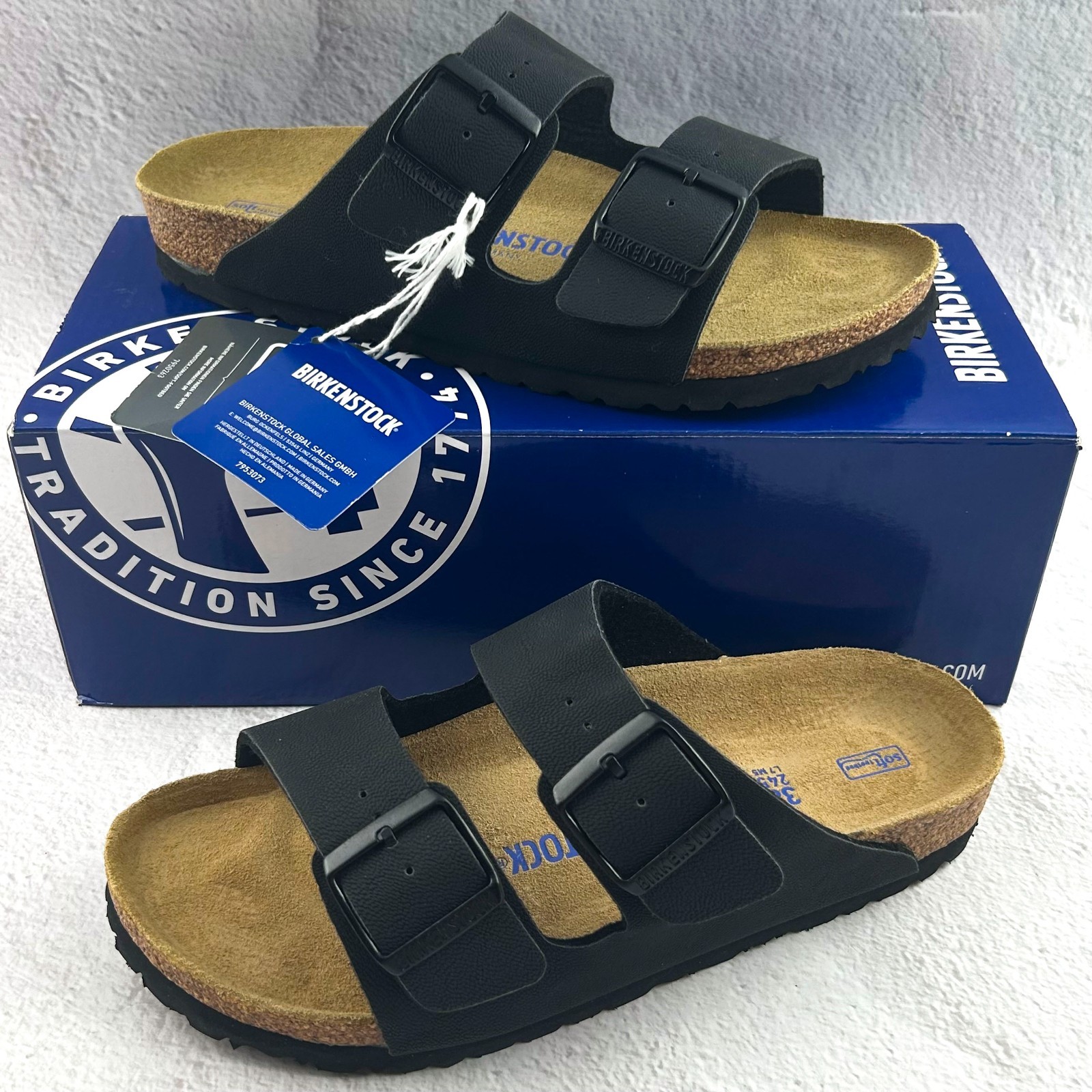 Birkenstock Arizona Birko-Flor Black Sandals Women’s Men’s – Select Size