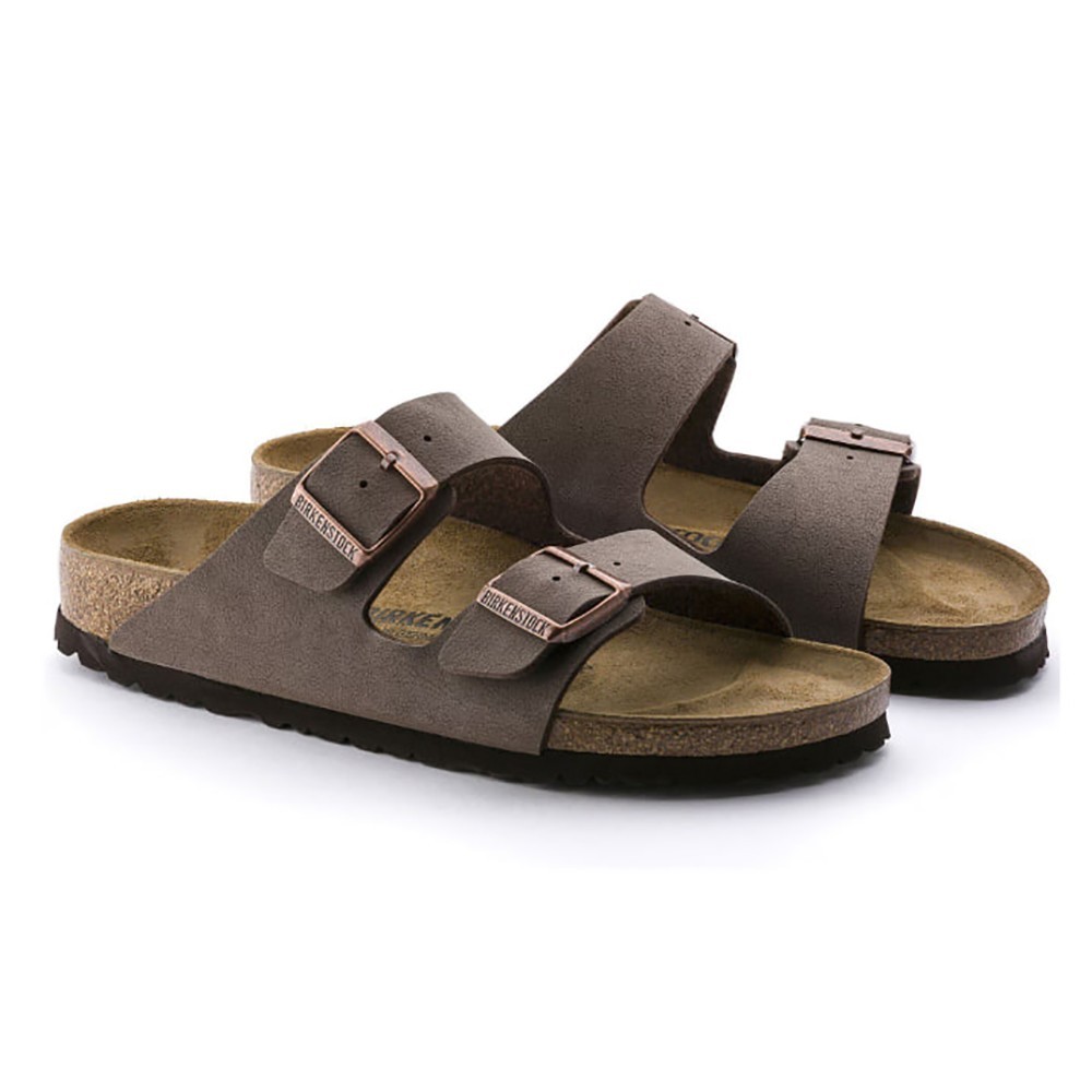 Birkenstock Arizona Birko-Flor Soft Footbed Unisex Sandals – Mocha