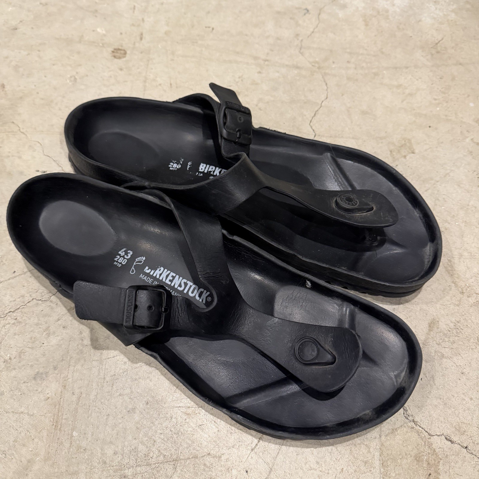 Birkenstock Gizeh Men’s EVA Sandal Black EU 43 (M 10)