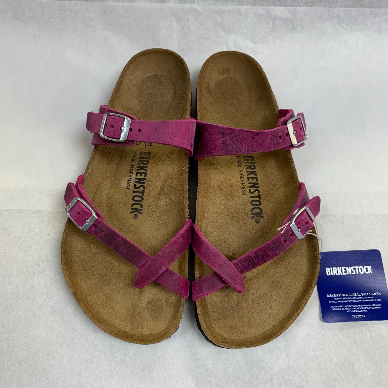 Birkenstock New w/ Box Mayari Festival Fuchsia Oiled Leather Regular Select Size
