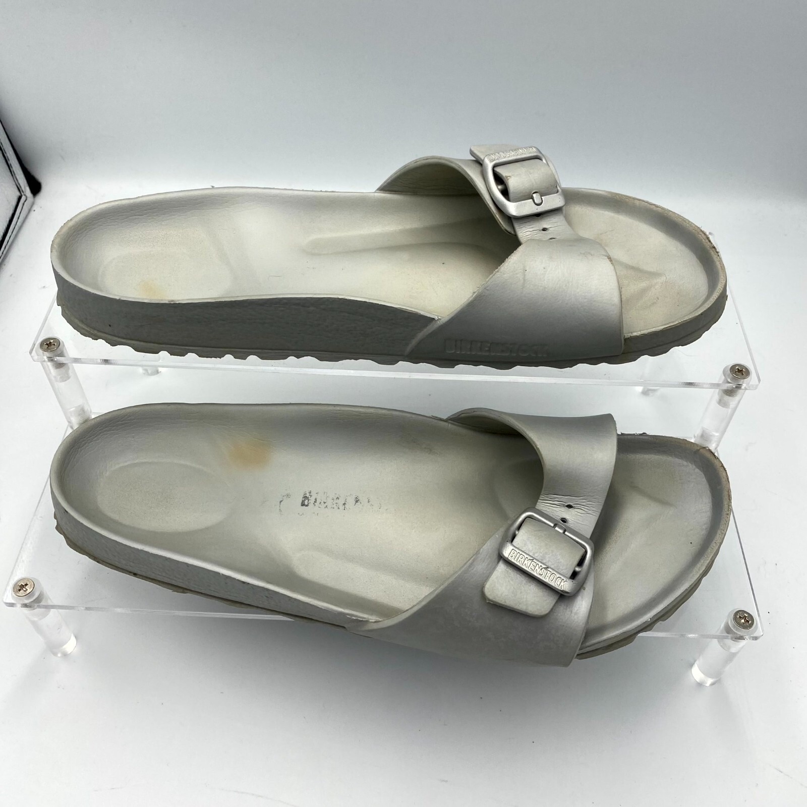 Birkenstock Madrid EVA Unisex M8/W10 Slide Gray Essentials Casual Slip-On Sandal