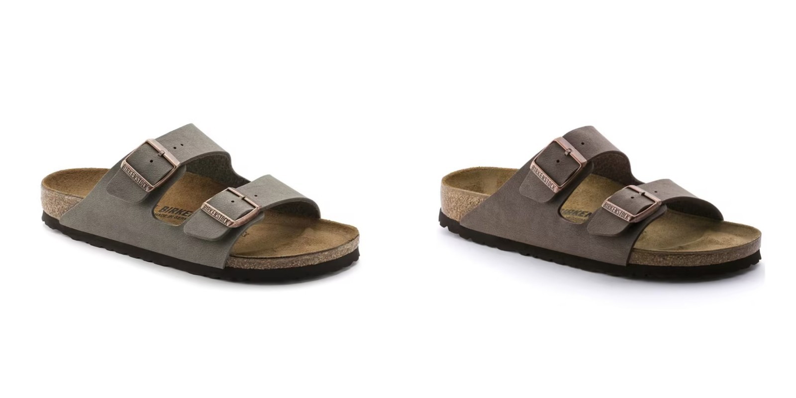 Birkenstock Arizona Stone Mocha Birko-Flor Comfort Sandals EU37-45