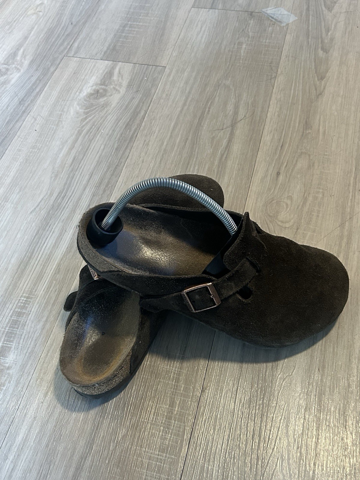 Birkenstock Boston Men’s Size 9 US 42 EU Mocha Clogs with Soft Footbed