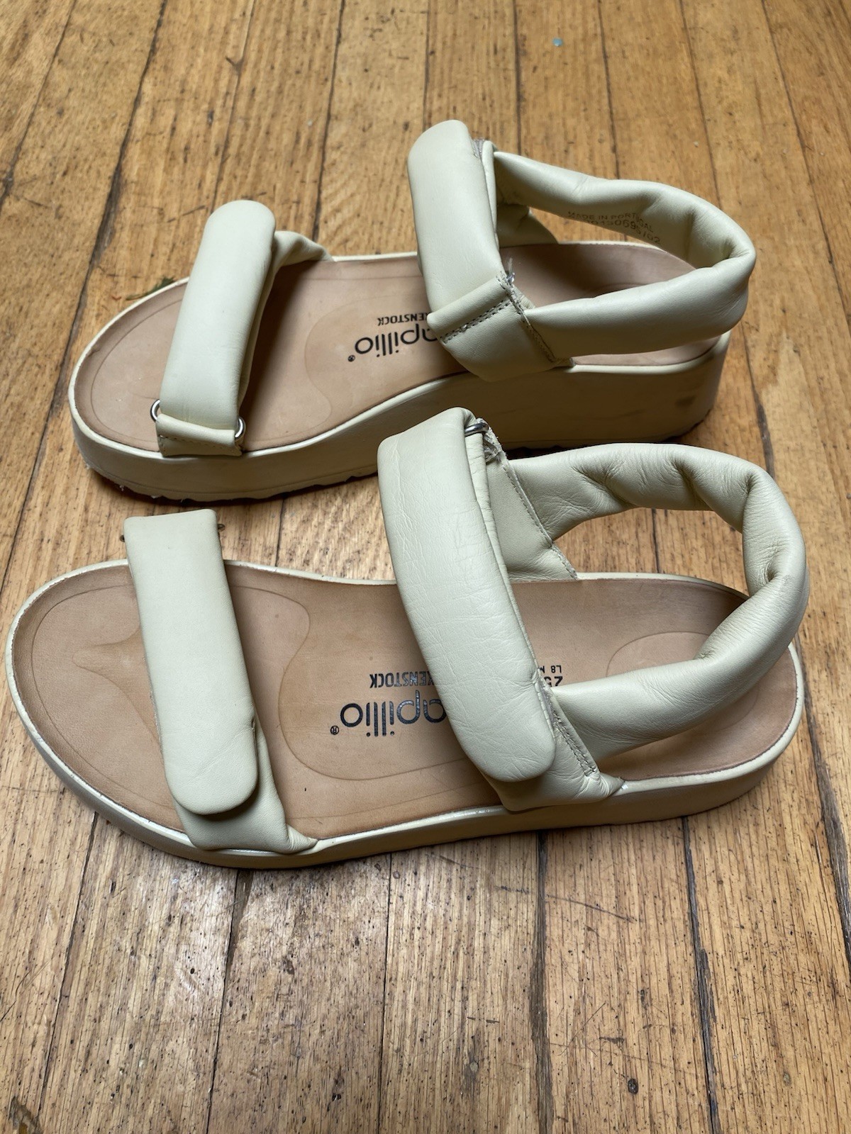 Birkenstock PAPILLIO Theda Platform Wedge In Leather Sz L 8 M 6 EUC