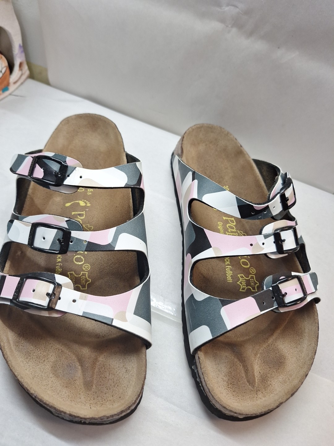 Birkenstock Papillio 39 Narrow Womens 8 Florida Sandals Birko Flor 3-Strap Slide