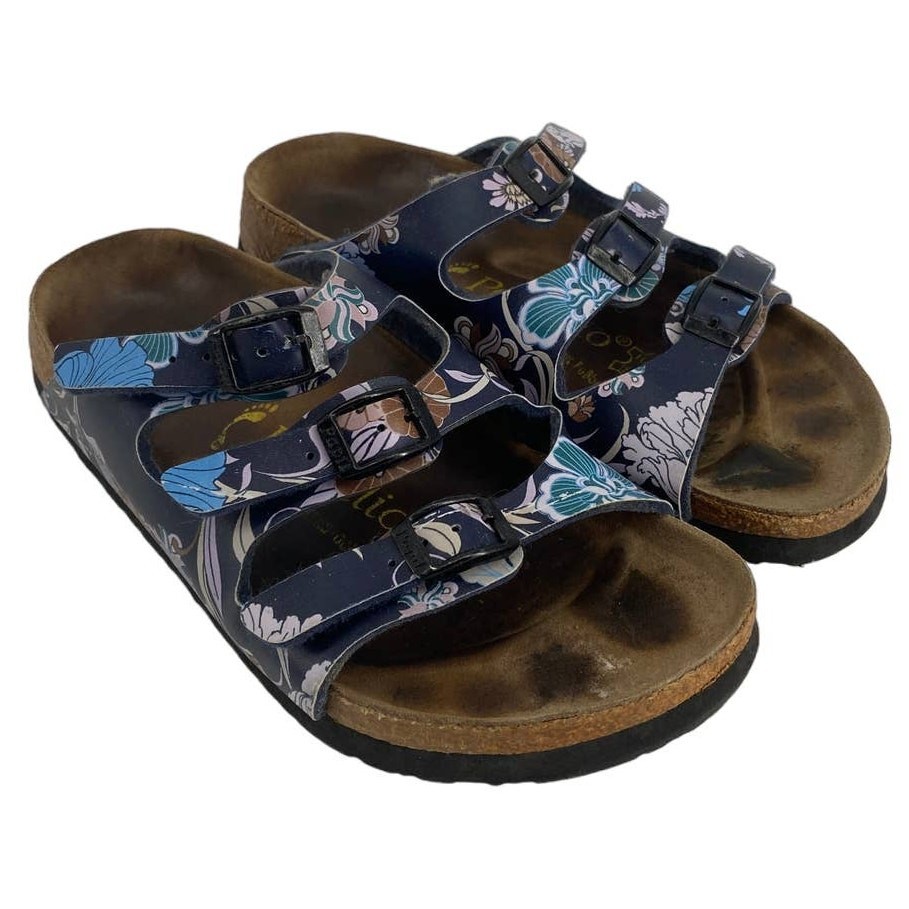 Birkenstock Papillio Florida women 5 multicolor Floral leather slide sandals