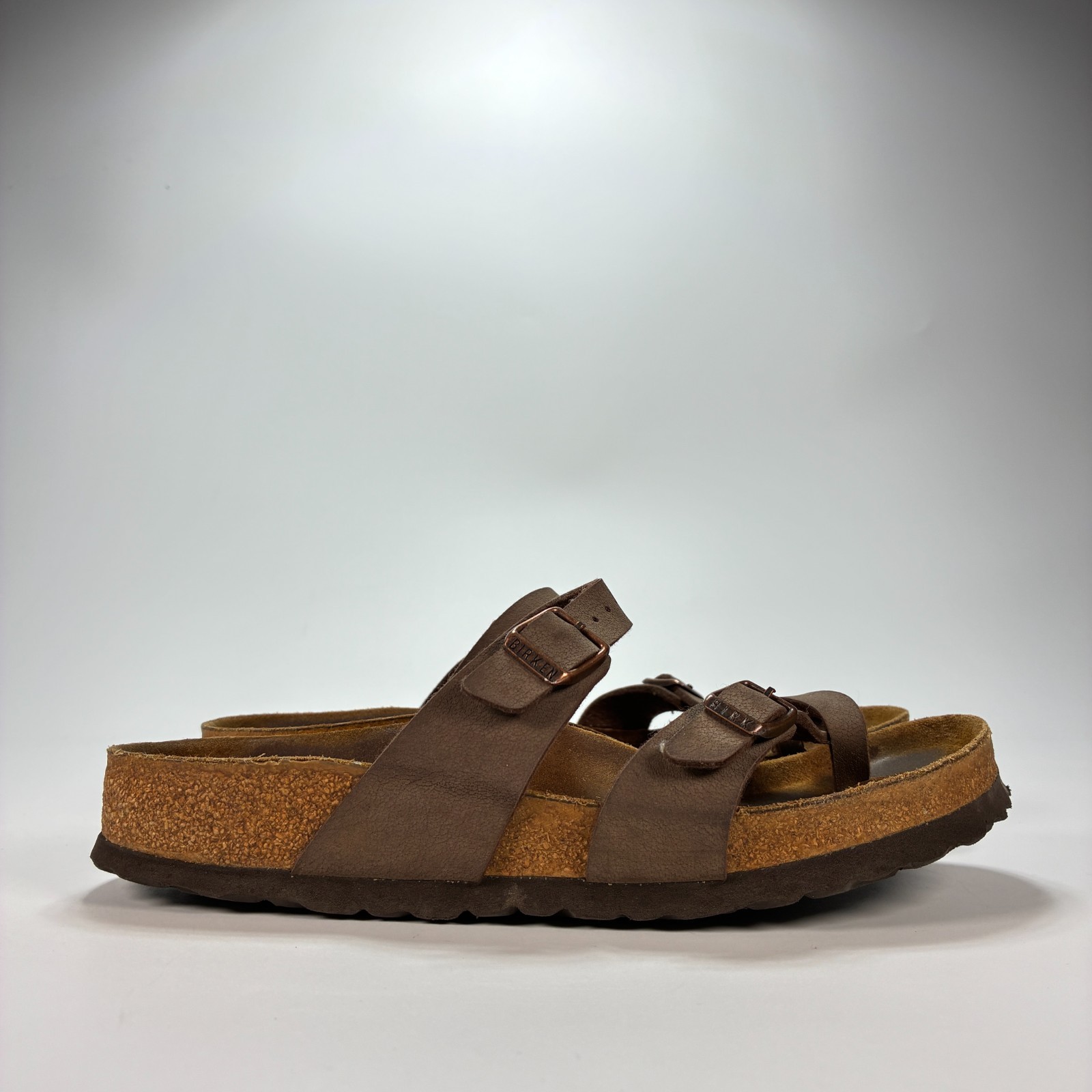 Birkenstock Mayari Brown Leather Cork Comfort Sandals Women’s Size US 7 EU 38