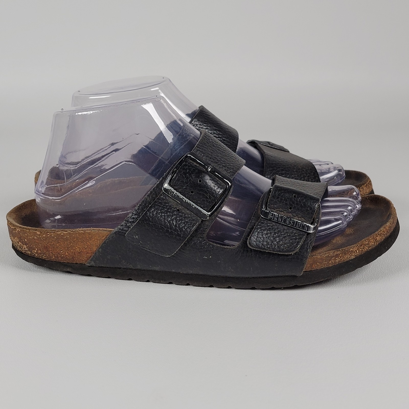 Papillio by Birkenstock Sandals Womens 39/8 Arizona Slides Black Buckle Casual