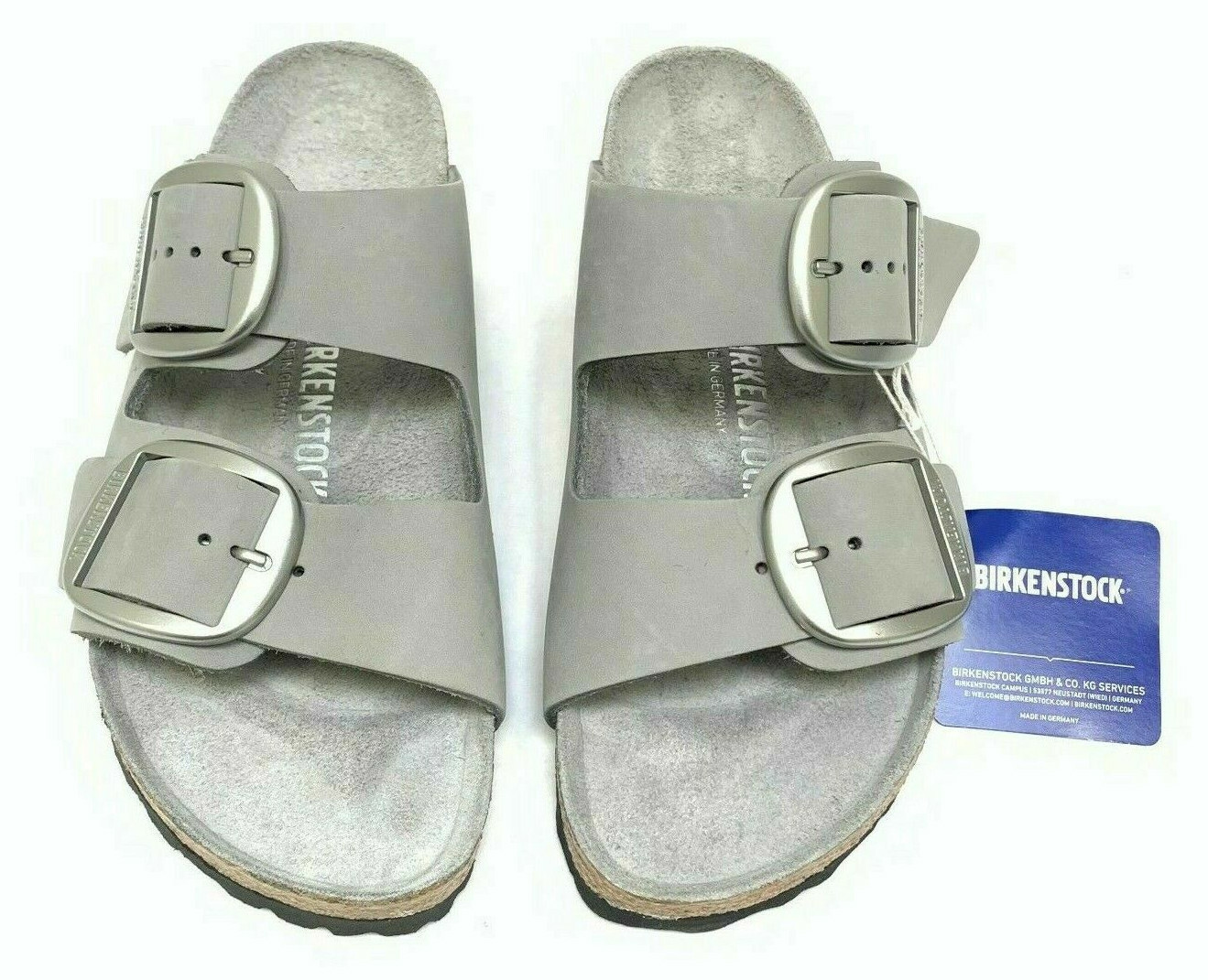 New w/o Box Birkenstock Arizona Big Buckle Dove Gray Narrow – Select Size