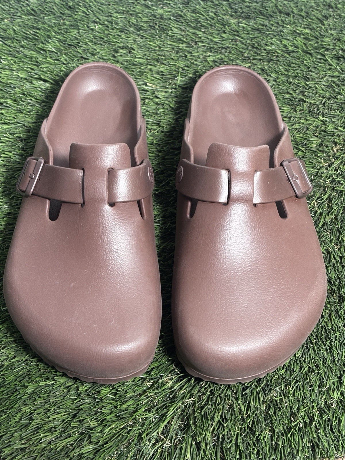 Birkenstock Boston Essentials EVA Brown Slip On Mens EU 42 US 9 Regular