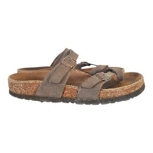 Birkenstock Mayari Leather Cork Boho Footfriendly Sandals sz EU 38 US 7.5