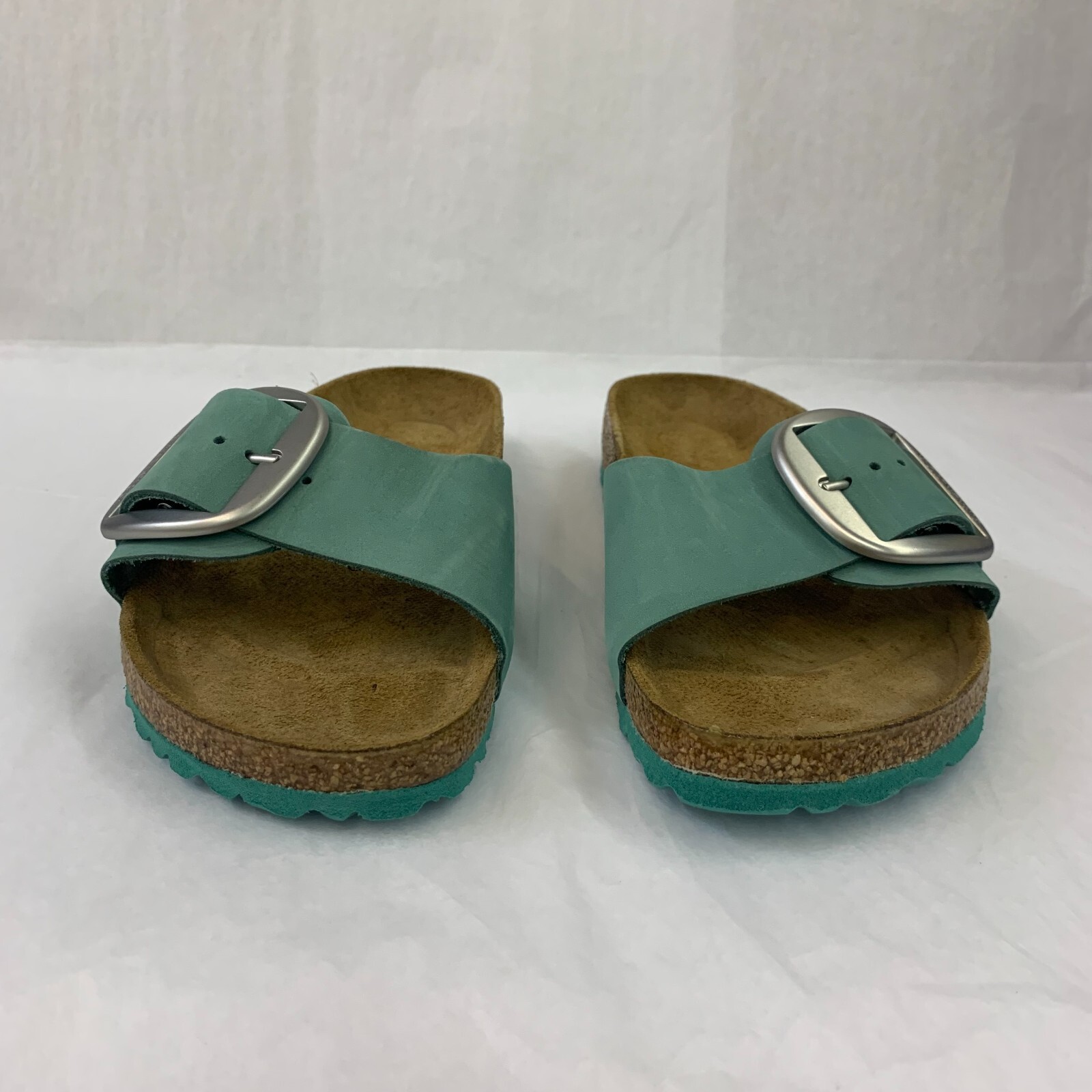 Birkenstock New w/ Box Madrid Big Buckle Beryl Nubuck Leather Reg Select Size