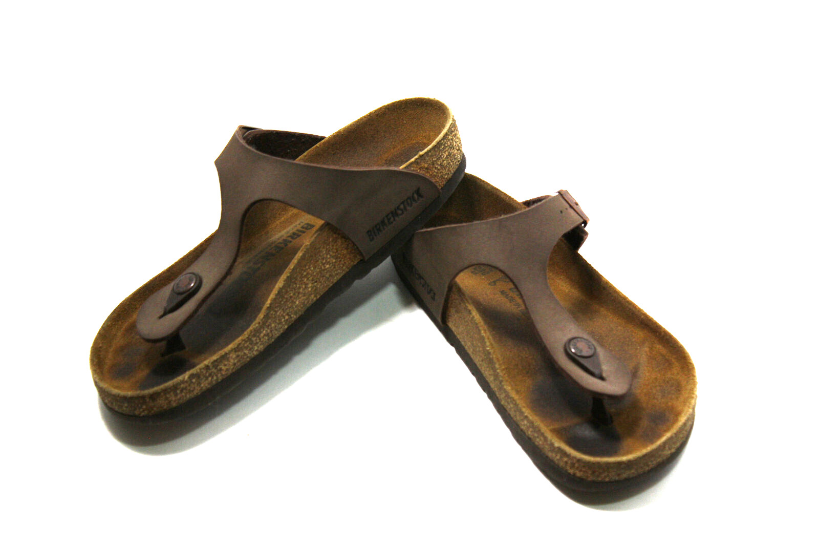 Birkenstock Gizeh Sandals Womens Size 36 EU /  5-5.5 US Brown Leather