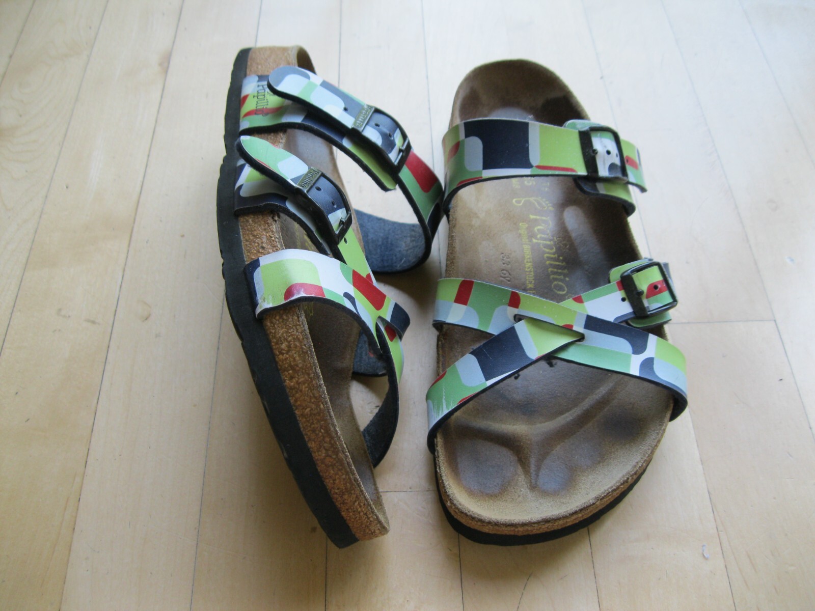 Birkenstock Papillio Slip On Open Toe Sandals Colorblock Men 8 Women 10
