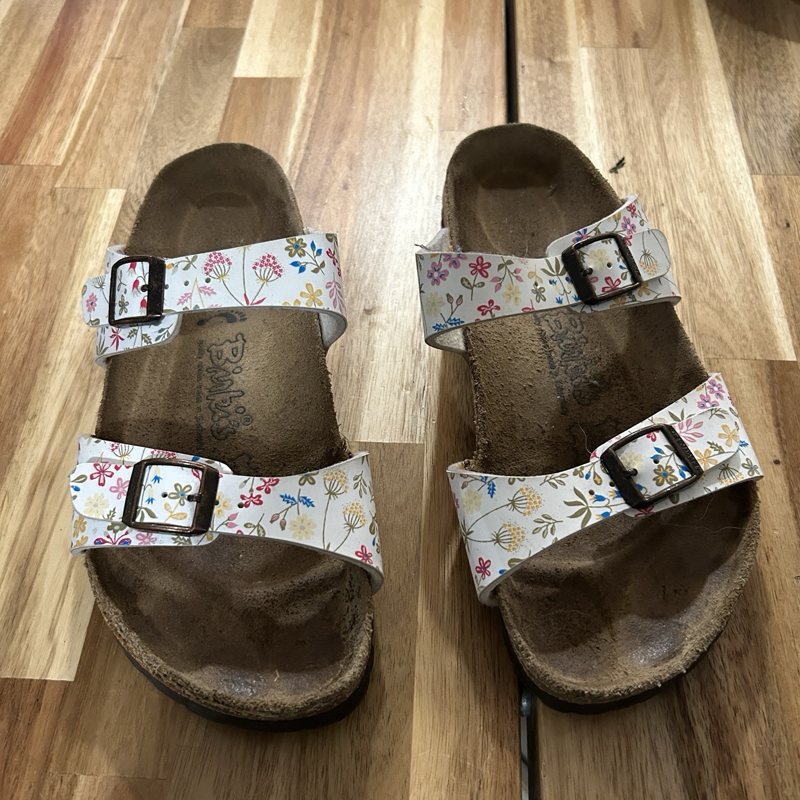 Birkenstock Arizona Floral Pattern Birkis Birko-Floral Sandal Sz 38 L7