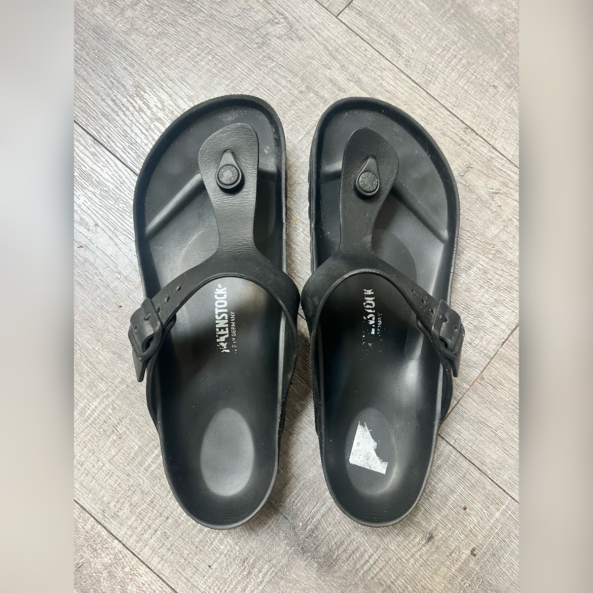 Birkenstock Gizeh Black Essentials Eva Thong Sandals Size 10-10.5