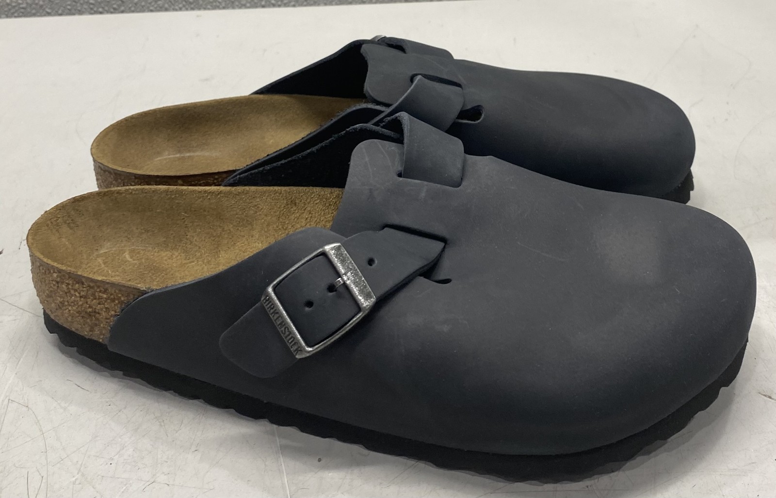 Birkenstock Unisex (M7) (W9) Boston Black Oiled Leather 0059461