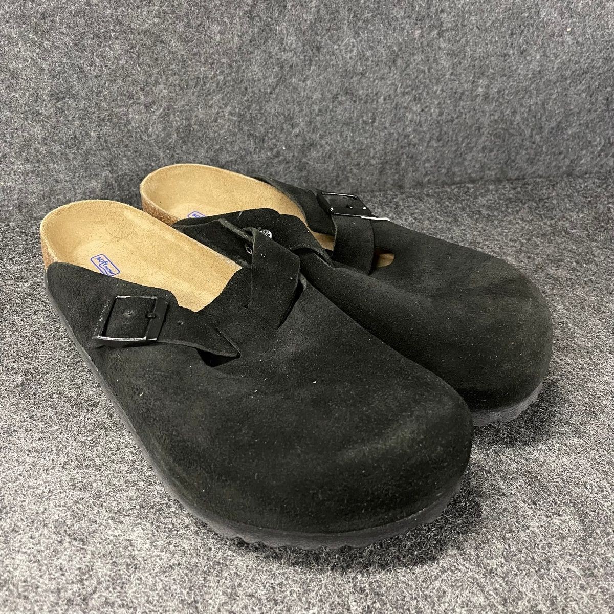 BIRKENSTOCK Boston Soft Footbed Clog Men’s Size US 10 Black