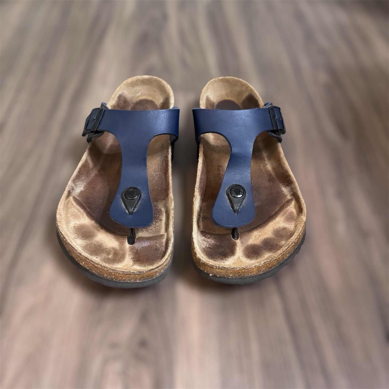 Birkenstock Gizeh Blue Thong Sandals Size 10