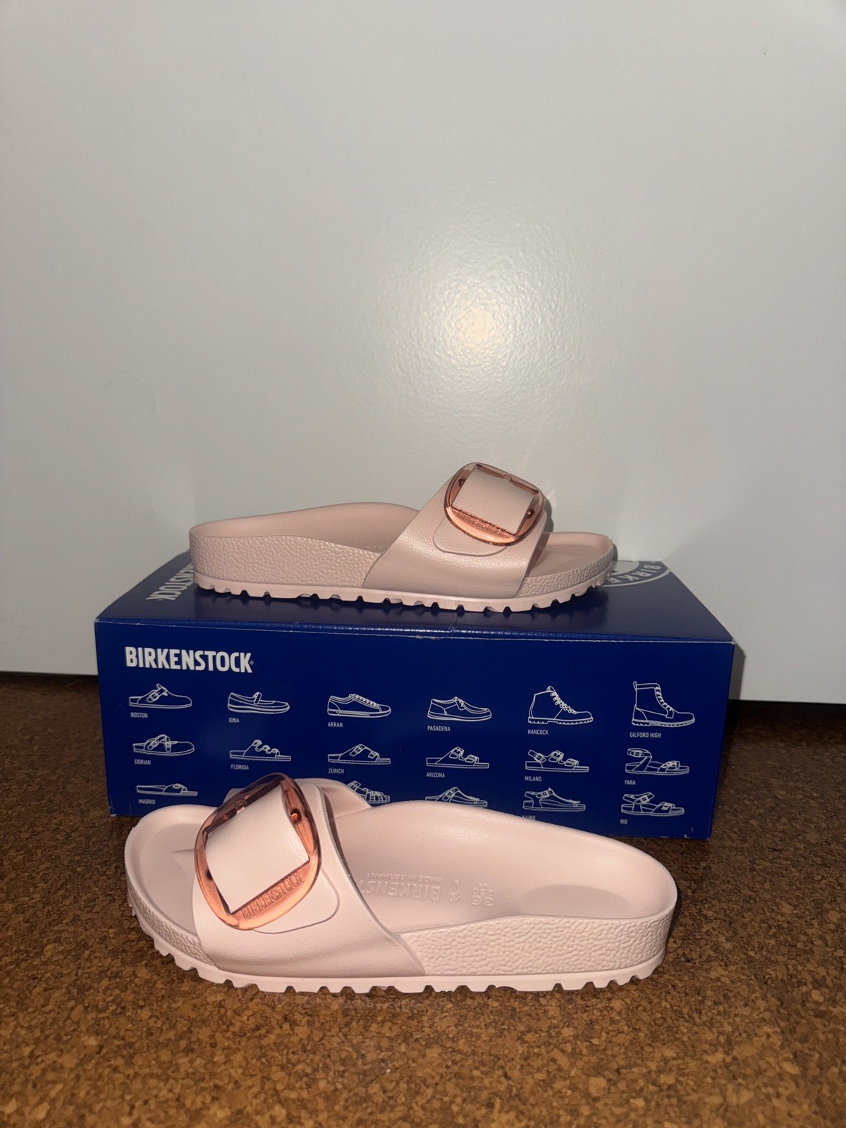 Birkenstock Madrid Big Buckle Sandals- Light Rose Size 36 Unworn No Tag