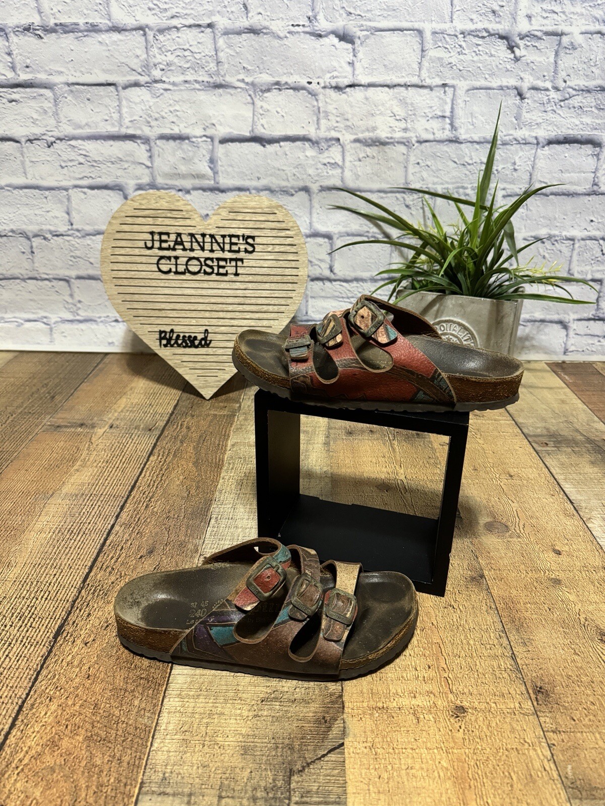 Birkenstock papillio Design 3 Strap Florida Sandals Size U.S. Ladies 6 Mens 4