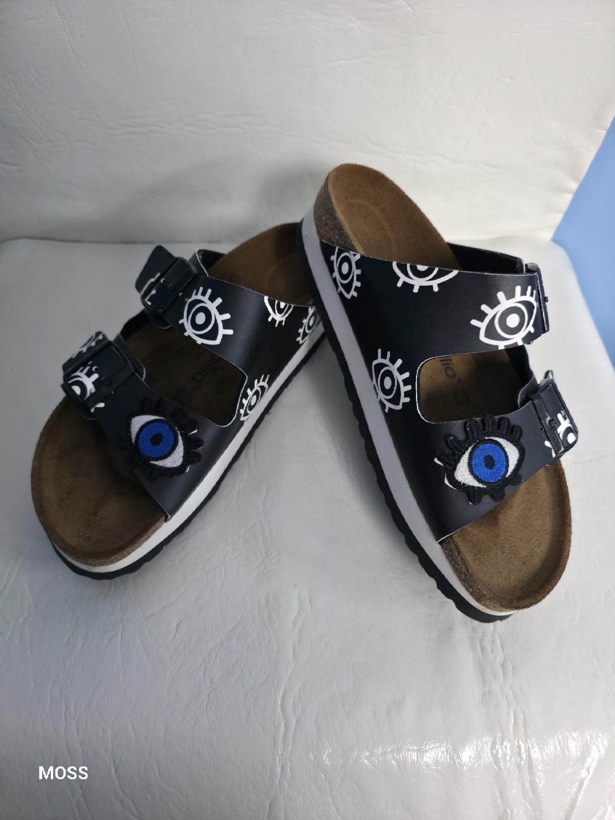 Birkenstock Papillio Arizona Pap Eyes Black EU 40 Women’s 9 Men’s 7 0428