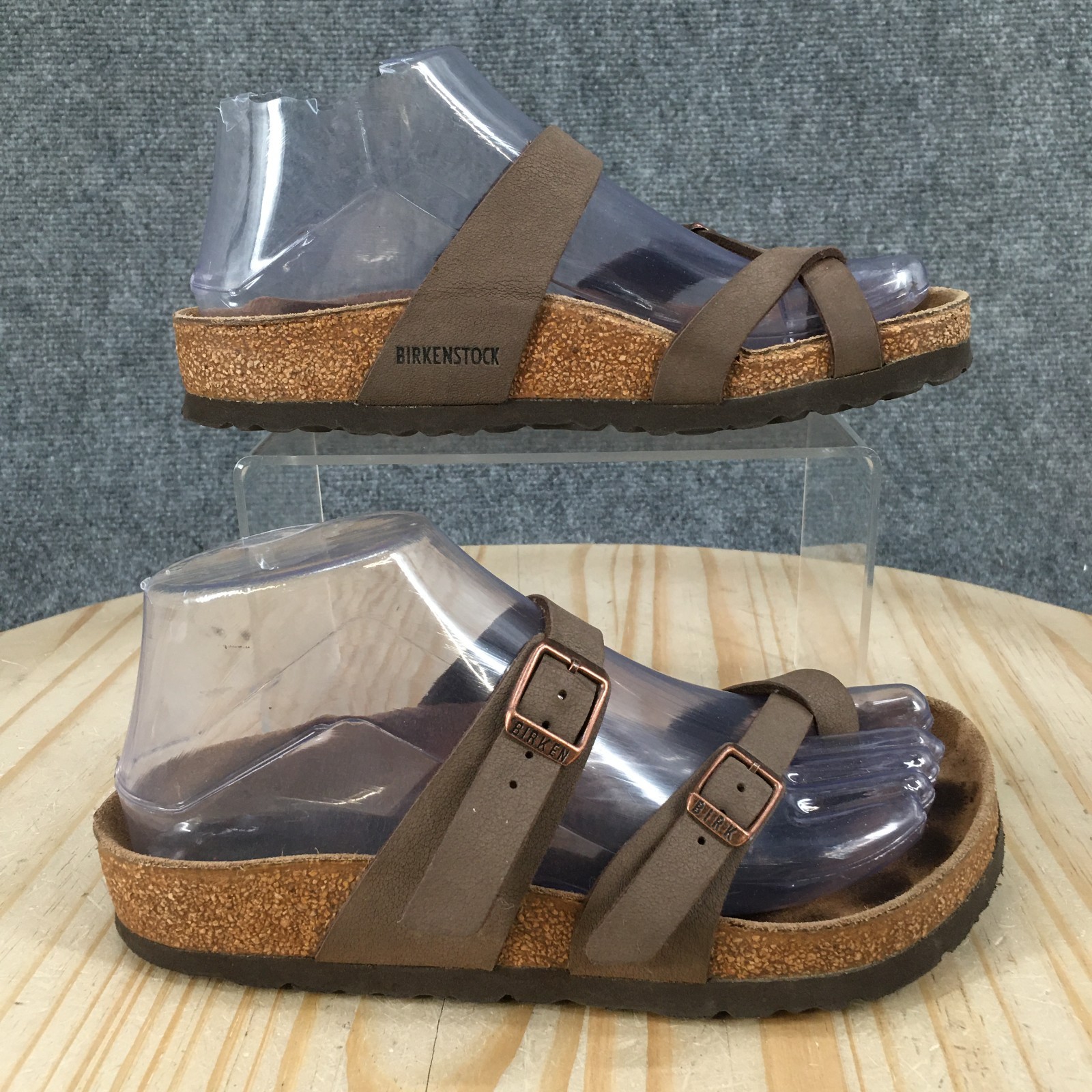 Birkenstock Mayari Sandals Womens 35 Casual Slip On Thong Flip Flops Brown