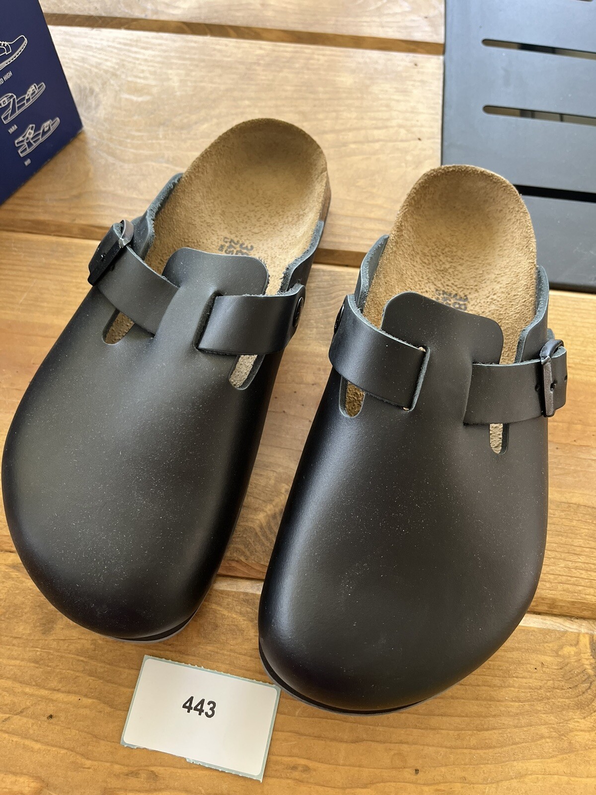 Birkenstock Boston | Black | EU 38 | US Ladies 7 / Men’s 5 | Regular Fit