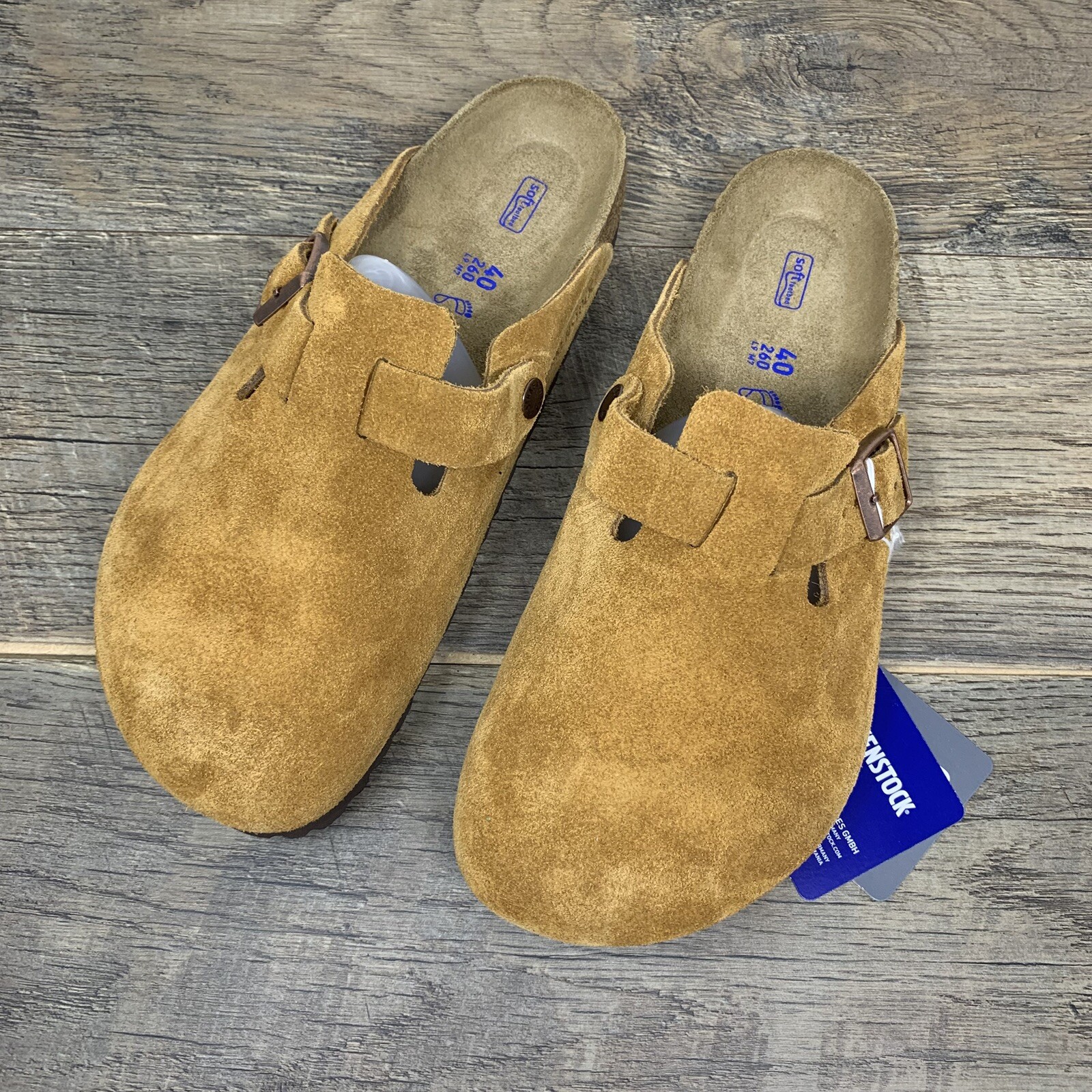 Birkenstock Boston Leather Clog Sandals | Mink — Women’s Size 40 (US 9)