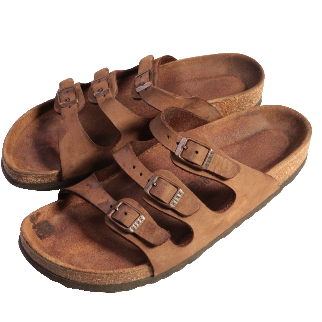 Birkenstock Florida Soft Footbed Nubuck leather Sandal Mocha EU 38/M5/L7