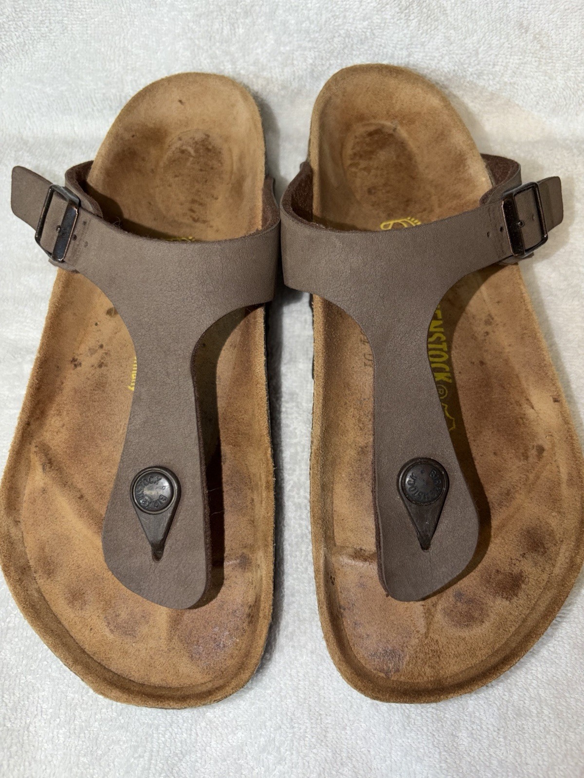 Birkenstock Gizeh Birko-Flor Womens Sz 38 US 7 Comfort Casual Summer Sandals