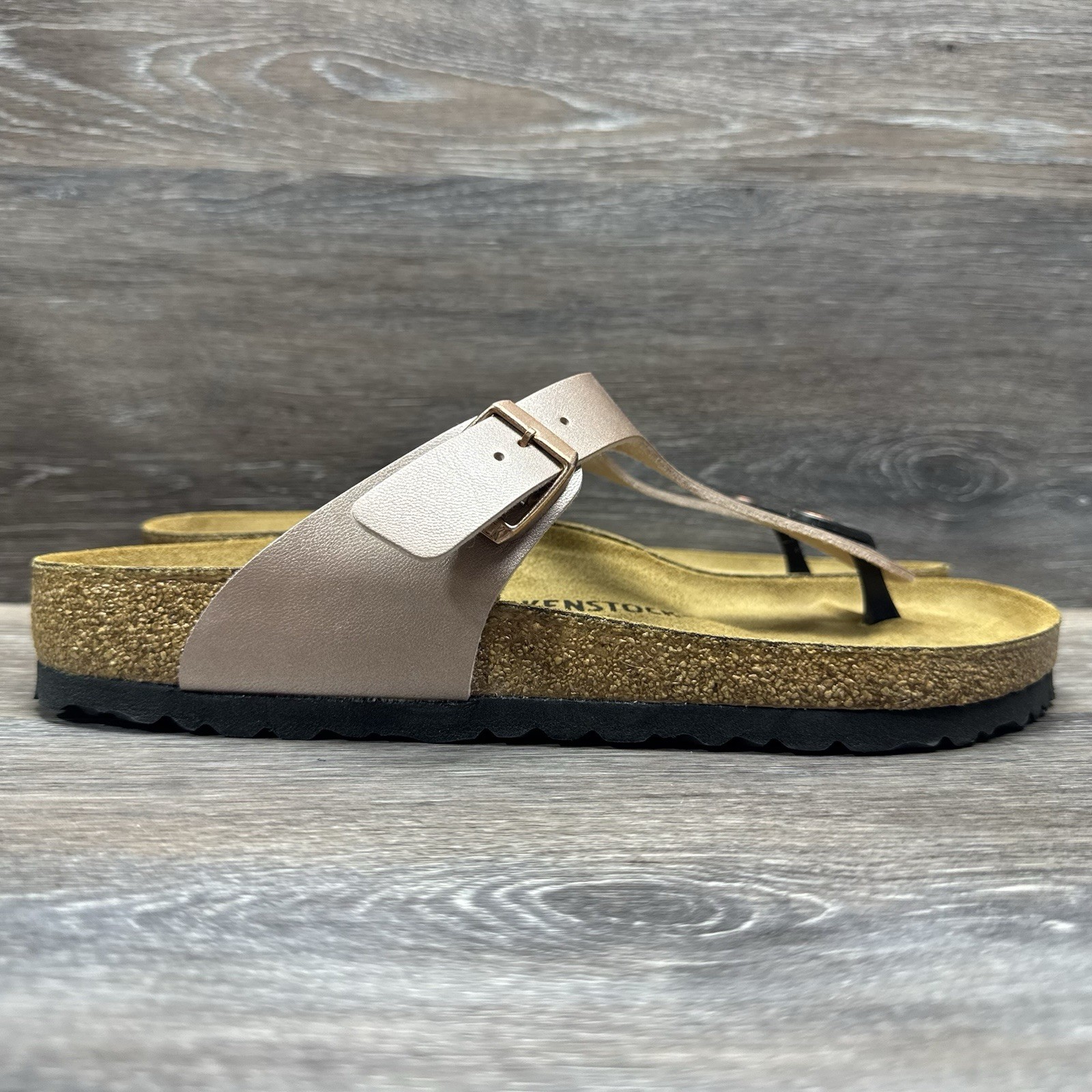 Birkenstock Gizeh Birko Flor Sandals Women Size 11 Pink Thong Slip in EU 42