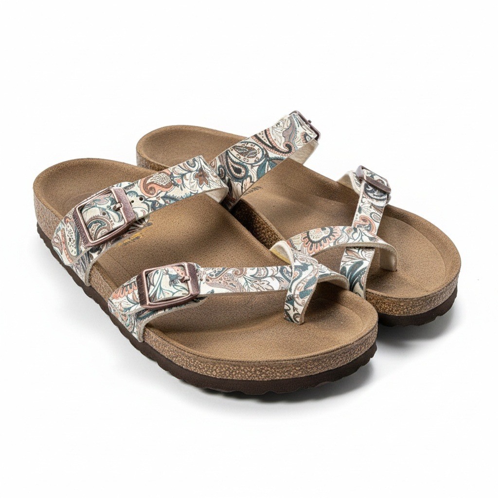 Birkenstock Mayari Paisley Print Sandals Girls Size 32 US Kids 1-1.5 Boho Floral