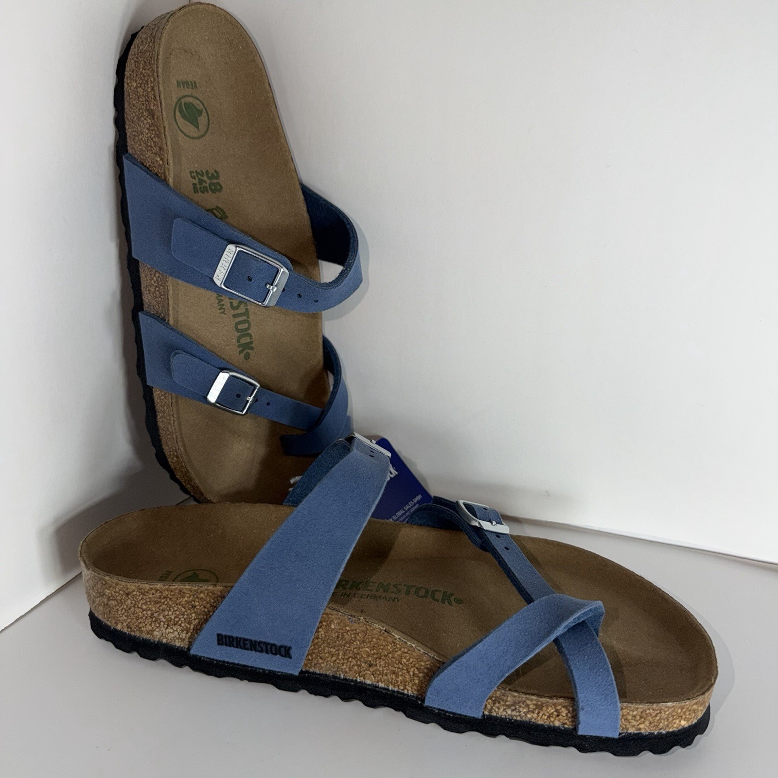 Birkenstock Mayari NEW Women’s Regular Fit-Soft Birki Vegan Elemental Blue SZ 38