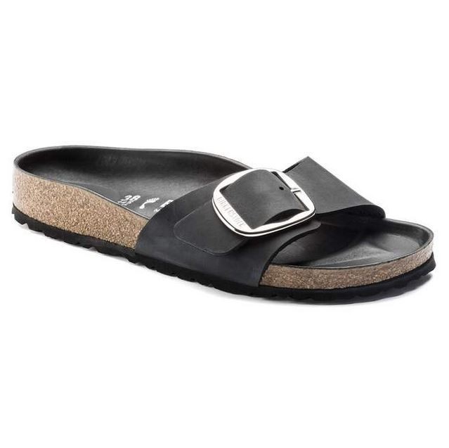 Birkenstock Madrid Big Buckle Women’s Oiled Leather Sandals Made in Germany NEW