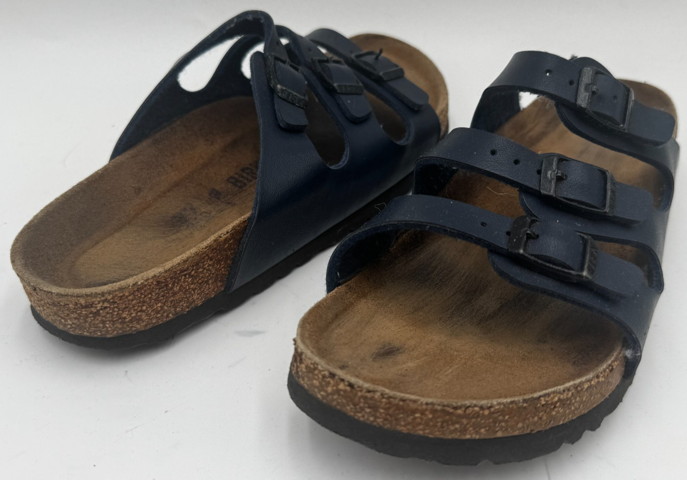 Birkenstock Florida Soft Footbed Women’s Slide Size 5 Blue Slip On Sandal