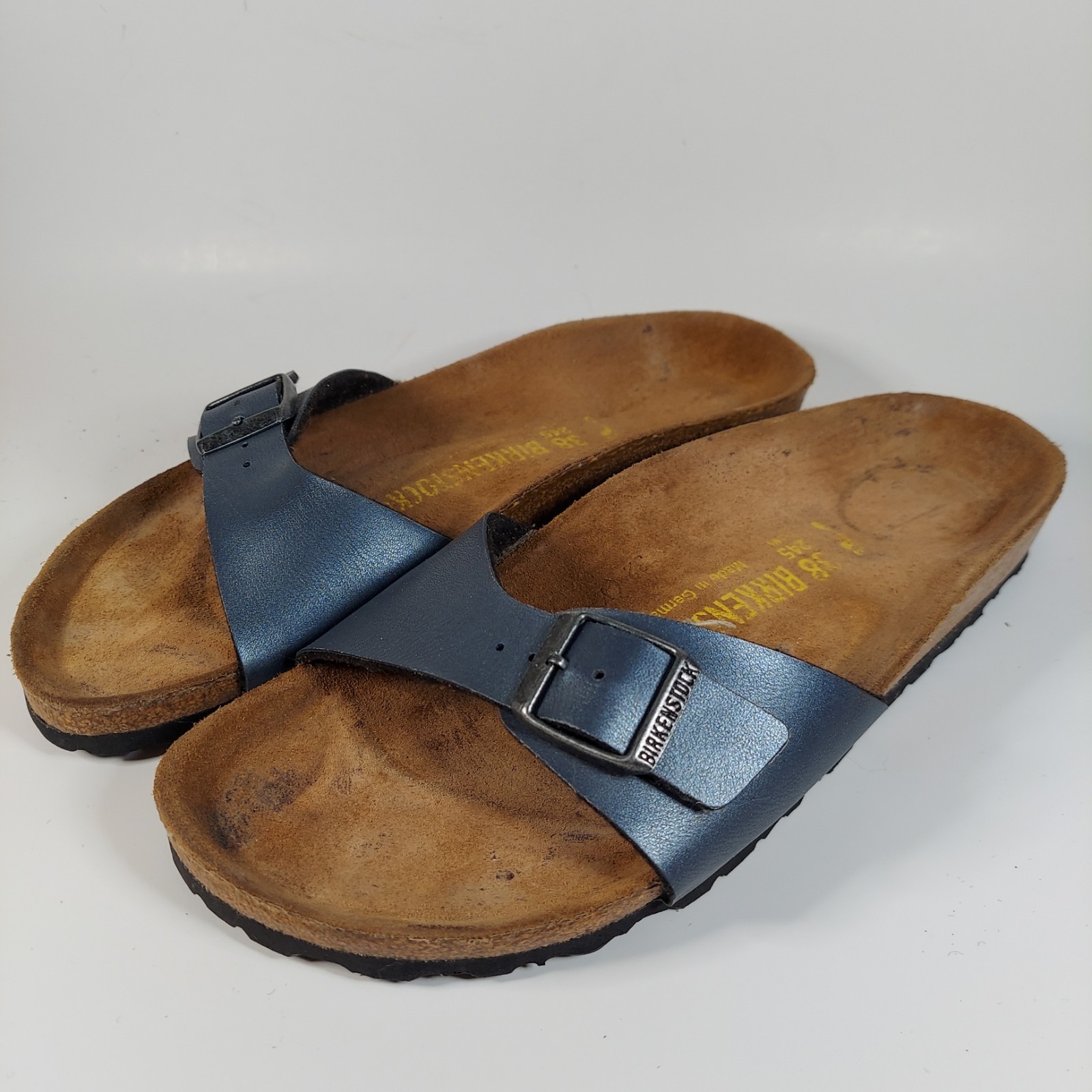 Birkenstock Madrid Blue Sandals Women’s Size EU38 US W7-7.5 Narrow