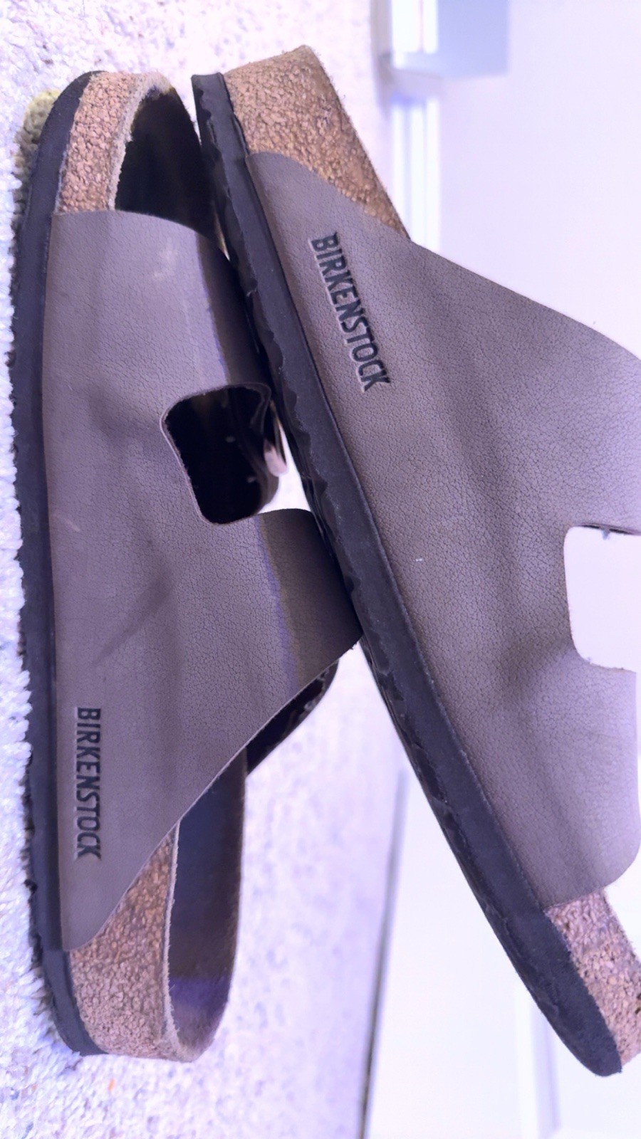 Birkenstock Florida Birko-Flor Size 40/ 9.5 Brown Beach Walking Slide Sandals